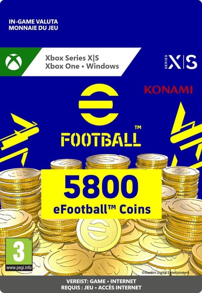 eFootball 2022: eFootball Coin 5800 - Xbox Series X|S/Xbox One/Win10 - Currency