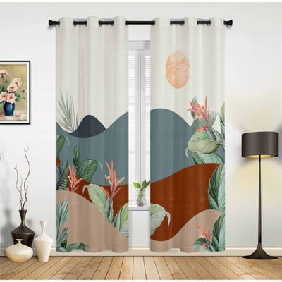 Geometrisch Abstract Olieverf Salie Groen Raamgordijnen voor Woonkamer Luxe Slaapkamer Gordijn Keuken Jaloezieën Draperieën Gordijnen 135W x 60H(cm) x1
