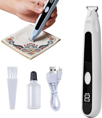 Elektrische Naad Ripper - Draadverwijderaar Steekwisser - Stoffen Trimmen - USB-C Snelladen - 17 cm - Blauw
