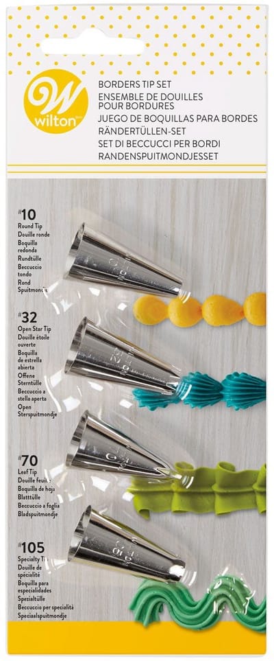 Wilton Spuitmondjes Set - Garneerspuit - Sierranden #10 #32 #170 #105