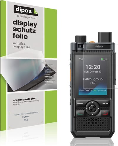 dipos – 4x Matte Beschermfolie geschikt voor Hytera P50 | Krasbestendige & antireflecterende Screenprotector Ultra-Thin