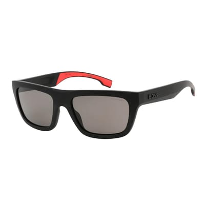 Hugo Boss Heren 1450/S 0003 M9 Gepolariseerde Zonnebril (Mat zwart/grijs)