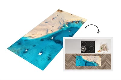 Keukenloper - Loper keuken - Zee - Boot - Kleuren - 120x50 cm - Keukenloper vinyl