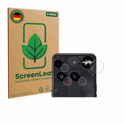 2 Stuks Screenprotector voor Nothing Phone (3) (ALLEEN Camera Lens) - Hoogwaardige Beschermfolie transparant