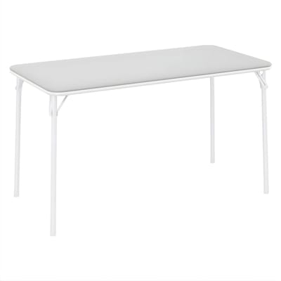 Opvouwbare Kaarttafel - Campingtafel met Metalen Frame - Wit