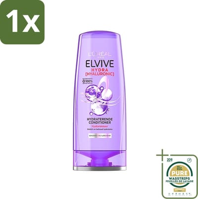 1 x L'Oréal Paris Elvive Hydra Hyaluronic - Conditioner - Hydraterend - 200 ml- Hydra Hyaluronic Conditioner - Hyaluronzuur Conditioner - Hydraterend Haar - Langdurige Hydratatie - Zacht Haar