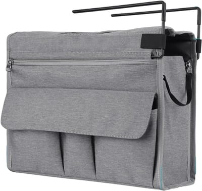 Bureau Organizer - Opbergtas Bureau - Bestanden Sorteren - Onder Bureau Montage - 36x17x26 cm - Grijs