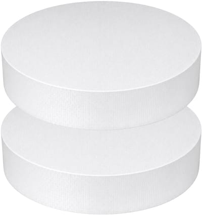 Piepschuim vormen - cirkel - 2x - D40 x 4 cm - styropor hobby / DIY vorm - basis knutselfiguren