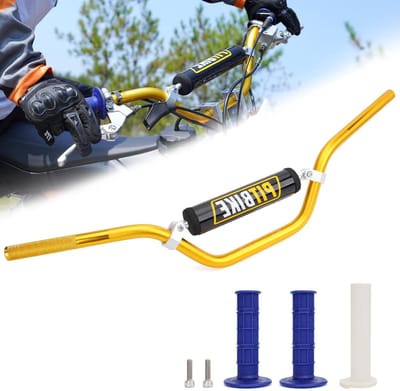 Crossmotor Stuur - Pitbike Handvat - Offroad Rijden - Versterkt Aluminium - 222 mm - Goud Blauw