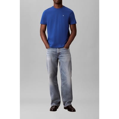 Calvin Klein Ss Classic Monogram Tee Chase Blue Taglia: S | Magliette basic Outlet | Uomo | Blu