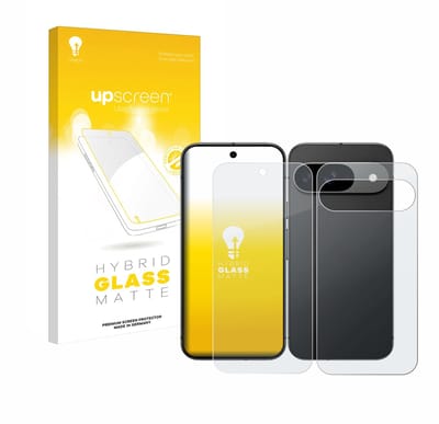upscreen - Screenprotector voor Google Pixel 9 (Voor+Achter) - Folie Beschermfolie Beschermglas matte