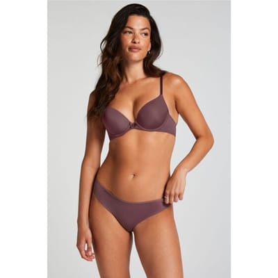Hunkemöller Dames Lingerie Invisible brazilian Lace Back - Paars - maat XS