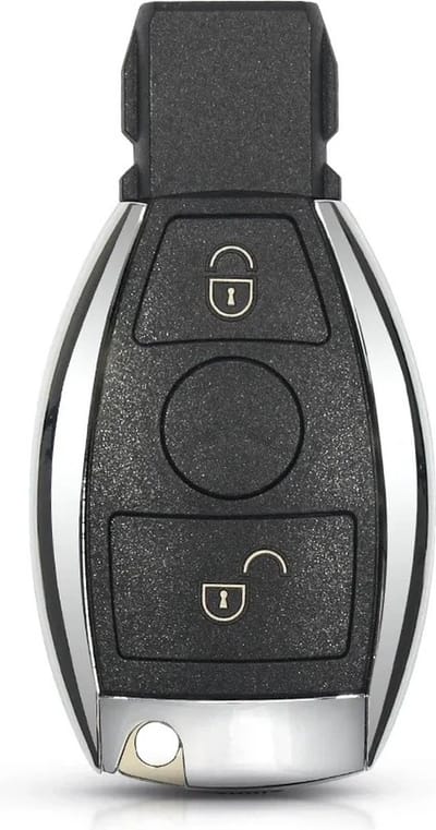 XEOD Autosleutelbehuizing - sleutelbehuizing auto - sleutel - Autosleutel / Geschikt voor: Mercedes 2 Knops smart sleutel