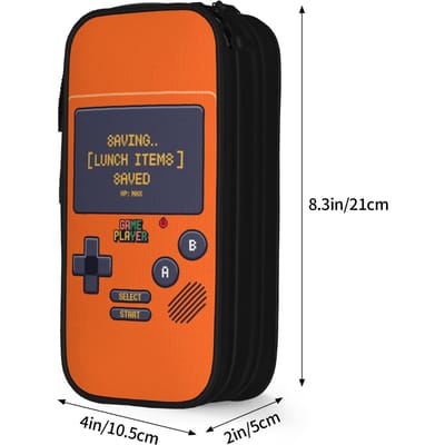 Gamer Stijl Etuis Klassiek   Pennenbakje Tas Meisjes Jongens Grote Capaciteit Kantoor Rits Etuis (as the picture,M)
