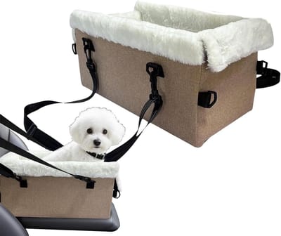 Hondenstoel Middenconsole - Autostoel Hond - Veilig Reizen - Structurele Stabiliteit - 46 x 26 x 22 cm - Enkele attribuut