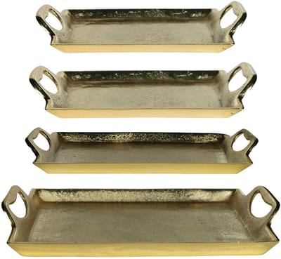 dienblad rechthoek champagne goud 35cm