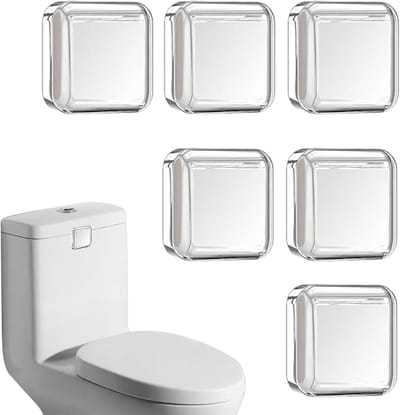 Deurstoppers - Muurbeveiliging - Muren Beschermen - Zonder Boren - 6 Stuks - Transparant