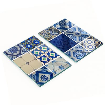 Multifunctionele decoratieve keukenplanken van geharde tegels 2x40x52 cm