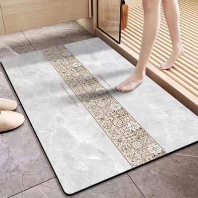 Diatomeeën Modder Mat Absorberend en Vuilbestendig Badkamer Douchekamer Sneldrogend Deurmat Badkamer Antislip Mat 60 * 90cm