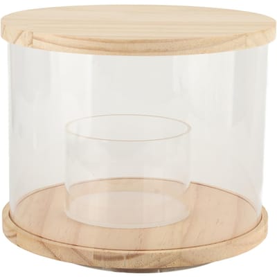 Vitrine pour Figurine d'Action Base Rotative Étanche à la Poussière et à l'Eau Acrylique Armoire pour Figurine d'Action pour Chambre à Coucher Bureau white
