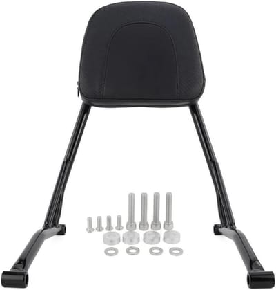 Motorfiets Rugleuning - Bagagedrager Sissybar - Comfortabel Rijden - Met Zacht Kussen - Specifiek Model - Zwart
