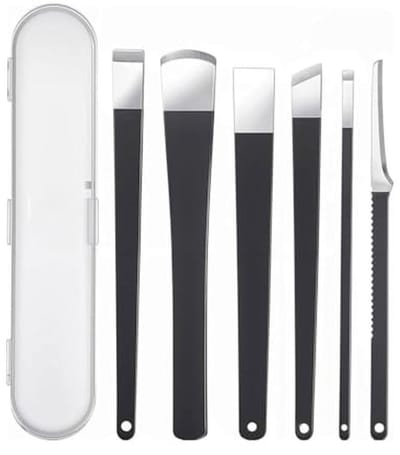 Set voor het verwijderen van ingegroeide teennagels - 6-delige manicure- en pedicureset van roestvrij staal