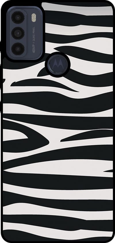 Smartphonica Telefoonhoesje Geschikt voor Motorola Moto G50 met zebra opdruk - TPU backcover case zebra design - Zwart Wit geschikt voor Motorola Moto G50