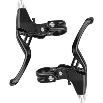 1 Paar Fietsremhendel V-rem Aluminiumlegering MTB Mountainbike Remhendel 22mm zwart