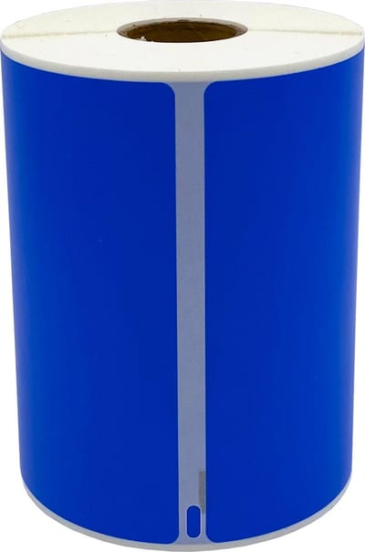 DULA Dymo Compatible labels - Blauw - S0904980 - Grote verzendetiketten - 1 rol - 104 x 159 mm - 220 labels per rol