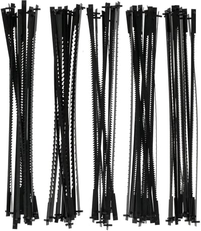 60-delige Decoupeerzaagblad Set met Penbevestiging (127mm) voor Diverse Materialen