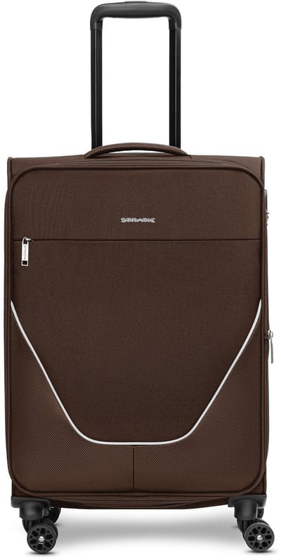 Stratic taska 4 wielen Trolley M 65 cm met uitbreidingsplooi - Zachte bagage - Combinatieslot - coffee