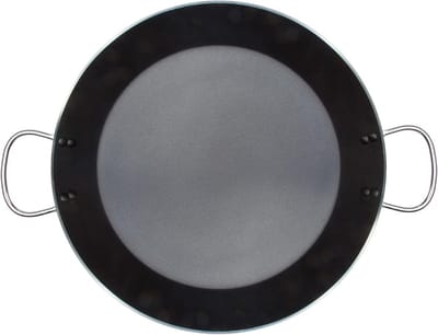 Paella-pan 34 cm voor inductie en gas met ecologische antiaanbaklaag – Geschikt voor 6 porties