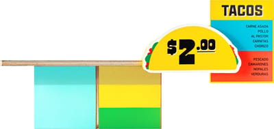 CANDYLAB Houten Die-Cast Speelgoedauto - Taco Shack - Candycar World