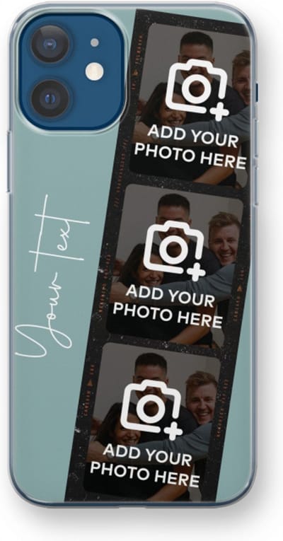 Gepersonaliseerd - Case Company® - Hoesje geschikt voor iPhone 12 mini hoesje - Filmrol N°1 - Soft Cover Telefoonhoesje - Bescherming aan alle Kanten en Schermrand