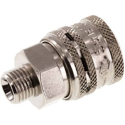 Staal/Messing DN 7.2 (Euro) Safety Luchtkoppeling Snelkoppeling G 1/4 inch Buitendraad - CLS7-M-EN-SE-014