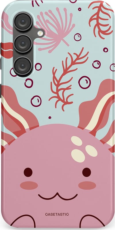 Casetastic Hoesje Geschikt voor Samsung S23 FE - Stijlvolle Beschermende Duo-layer Case - Axolotl knuffels