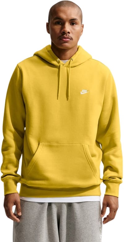 Nike Sweater Heren Club BB Geel - Maat 2XL