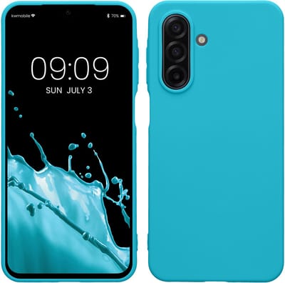 kwmobile telefoonhoesje geschikt voor Samsung Galaxy A17 4G / 5G - Hoesje voor smartphone - Back cover in ijsblauw