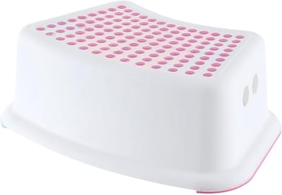 Toiletvoetkruk - Hurkkruk WC - Comfortabeler Toiletteren - Antislip Bodem - 37x25x13 cm - Roze