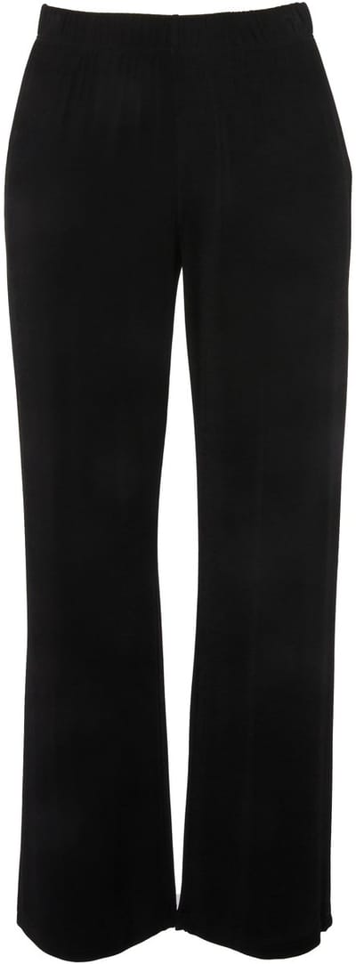 Ulla Popken - Dames - Slinky broek - Zwart - Maat 46+