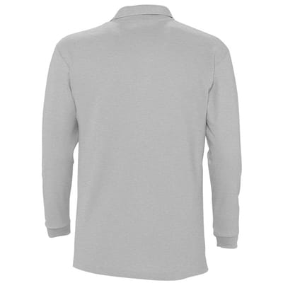 SOLS Heren-Winter II Poloshirt met lange mouwen van Piqué katoen (Grijze Mergel)