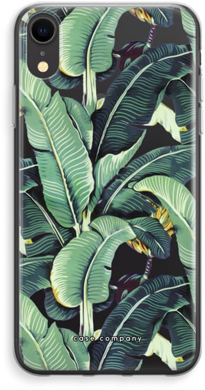 Case Company® - Hoesje geschikt voor iPhone XR hoesje - Bananenbladeren - Soft Cover Telefoonhoesje - Bescherming aan alle Kanten en Schermrand