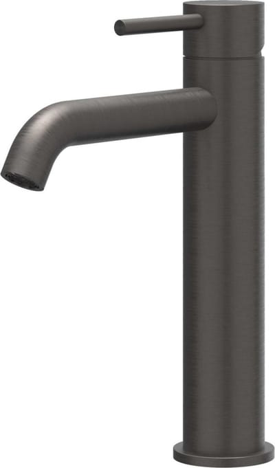 IVY Concord Eenhendel wastafelmengkraan opbouw model M, coldstart RVS316 geborsteld carbon black PVD
