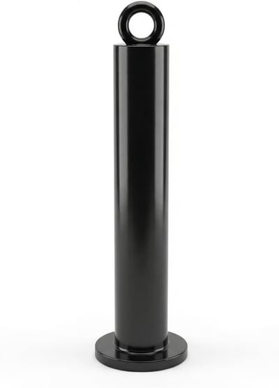 Gewichtsplaat voor riemschijfsysteem, Ø 48 x 320 mm, ideaal voor krachttraining en fitness, stanghouder voor thuisgym en sportschool