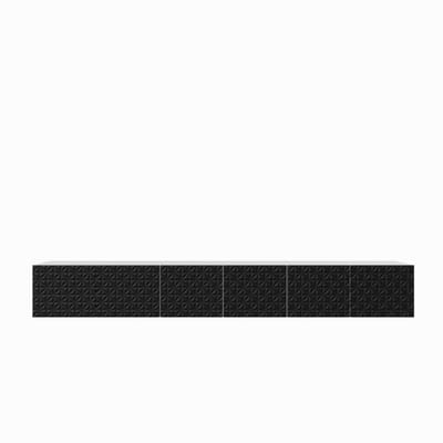TV-kast Cali 300 (3x100) cm (wit + zwart)