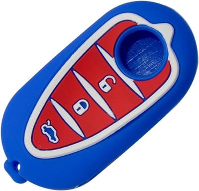Slimme Silicone Toetsenbord Cover voor Auto Sleutel met 3 Knoppen - Bescherming, Duurzaam en Stijlvol (Blauw)