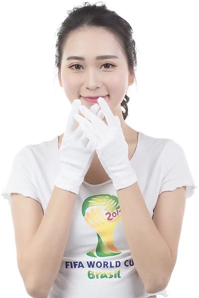 Witte Katoenen Handschoen Wit L - Handschoen L Wit – Munt Handschoen - Gezondheidszorg - Ziekenhuis - Beauty Center – Kapper - Jewelry - eczeem - allergie - juweliers – Handschoenen 100% Katoen maat L - 18 Stuks/9 Paar