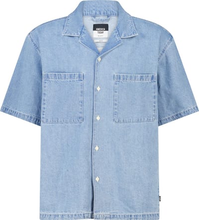 America Today Imro Medium Blue Maat: M | Casual Overhemden Outlet | Heren | Blauw