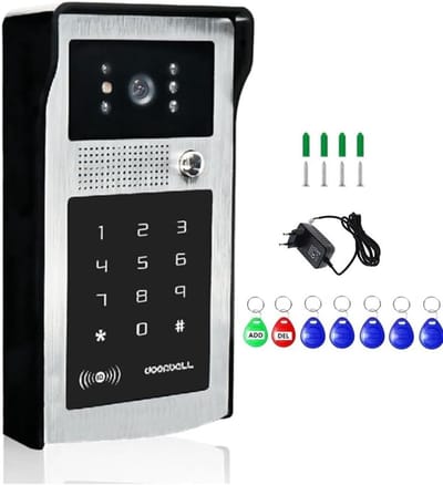 Slimme Wifi Video Intercom - Draadloze Deurtelefoon - Beveiliging Thuis - 1080P HD Camera - 180 x 98 mm - Zilver