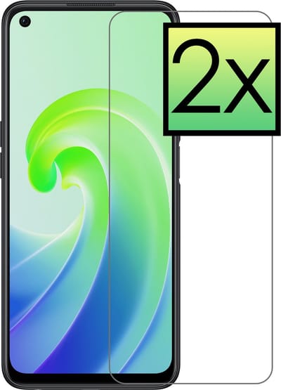 Screenprotector - 2 Stuks - Geschikt voor OPPO A76 - Extra Sterk - Beschermglas - Gehard Glas - Tempered Glass - Screen Protector - Bescherm Cover